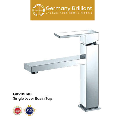 Basin Tap GERMANY BRILLIANT GBV3514B Single Lever Kran Wastafel Keran Washtafel