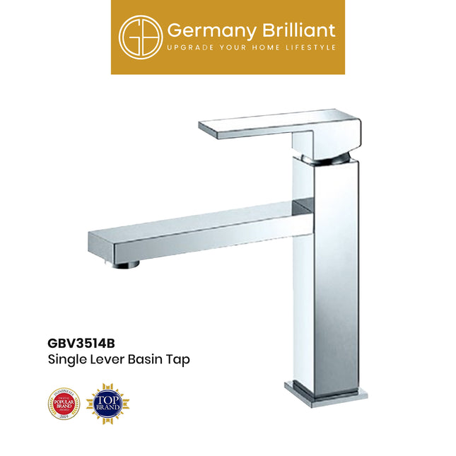 Basin Tap GERMANY BRILLIANT GBV3514B Single Lever Kran Wastafel Keran Washtafel