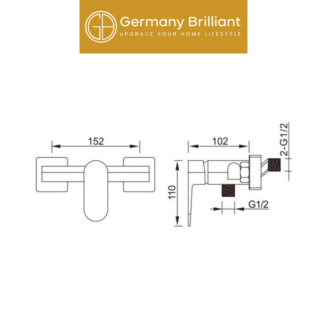 Hand Shower Bathtub Germany Brilliant GBV7002 Hand Sower Set Kamar Mandi Air Panas Dingin
