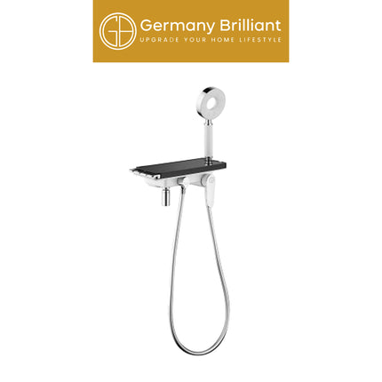 Single Lever Shower Mixer Germany Brilliant GBVB2-C GBVB2-B Kran Bathub Set Minimalist Panas Dingin Original