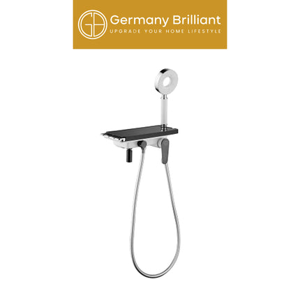Single Lever Shower Mixer Germany Brilliant GBVB2-C GBVB2-B Kran Bathub Set Minimalist Panas Dingin Original