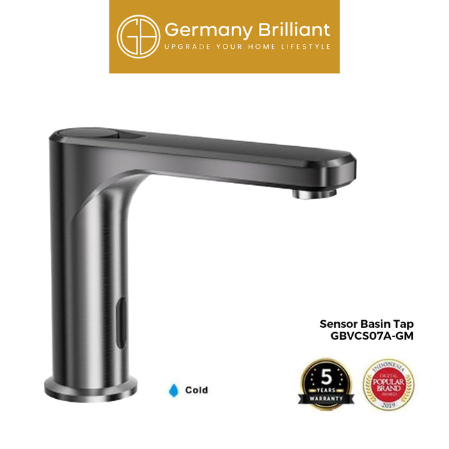Sensor Basin Tap Germany Brilliant GBVCS07A Keran Wastafel Sensor Otomatis Air Dingin ( Battery ) Kamar Mandi