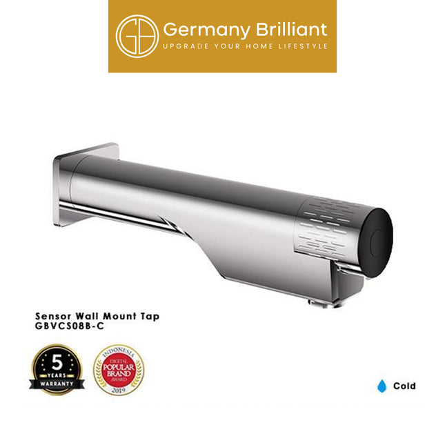 Keran Wastafel Germany Brilliant GBVCS08B Kran Washtafel Sensor Otomatis Air Dingin ( Battery )