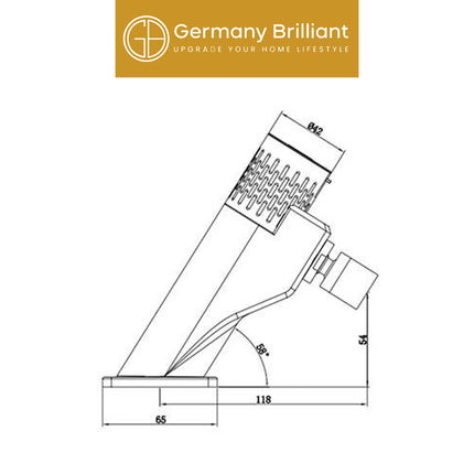 Keran Wastafel Germany Brilliant GBVCS08D Kran Washtafel Sensor Otomatis Air Dingin ( Battery )