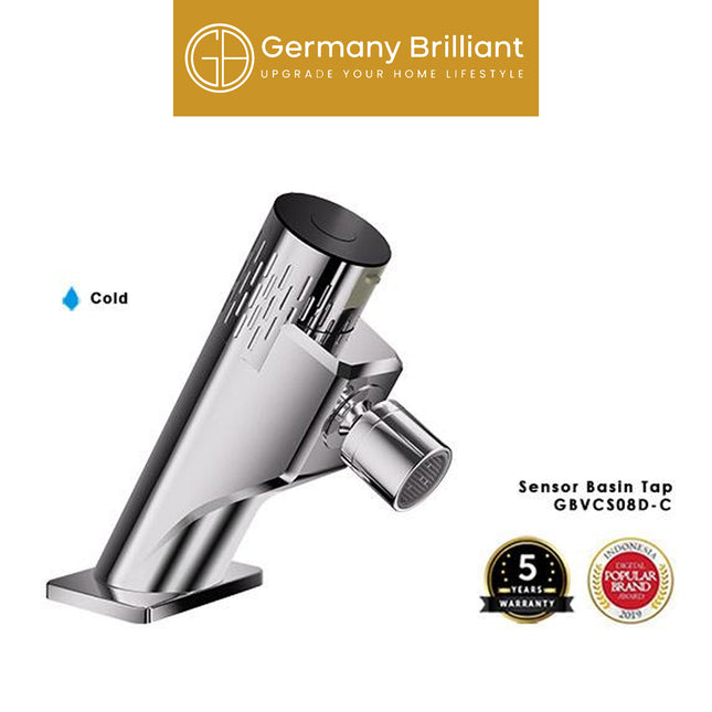 Keran Wastafel Germany Brilliant GBVCS08D Kran Washtafel Sensor Otomatis Air Dingin ( Battery )