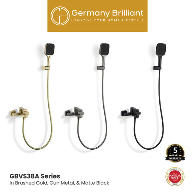 Hand Shower Germany Brilliant GBVS38A Series Keran Mixer Kran Air Panas Dingin Kamar Mandi