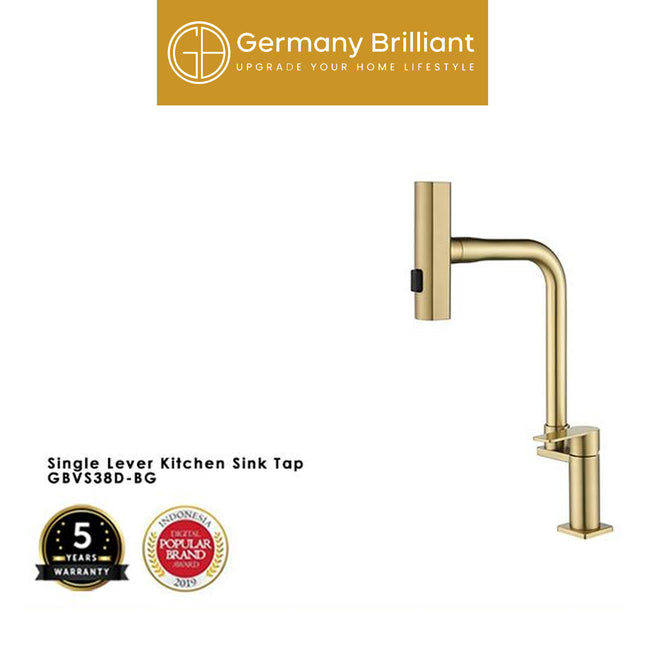 Keran Sink Germany Brilliant GBVS38D Kran Dapur Bak Cuci Piring Air Dingin Series