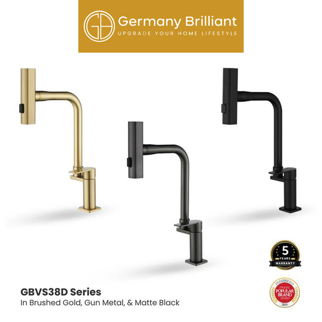Keran Sink Germany Brilliant GBVS38D Kran Dapur Bak Cuci Piring Air Dingin Series