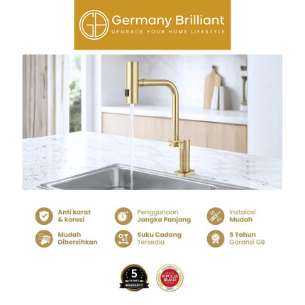 Keran Sink Germany Brilliant GBVS38D Kran Dapur Bak Cuci Piring Air Dingin Series