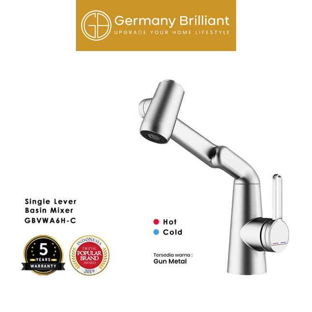 Keran Wastafel Air Panas Dingin Germany Brilliant GBVWA6H Kran Wastafel Kamar Mandi