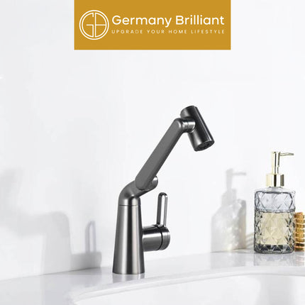 Keran Wastafel Air Panas Dingin Germany Brilliant GBVWA6H Kran Wastafel Kamar Mandi