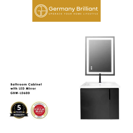 Wastafel Kabinet Germany Brilliant GBW-LD60D Dengan Miror LED