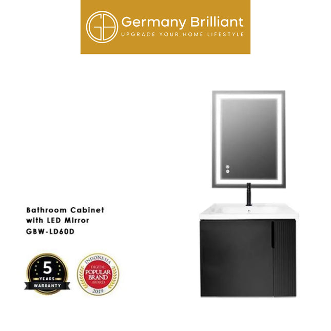 Wastafel Kabinet Germany Brilliant GBW-LD60D Dengan Miror LED