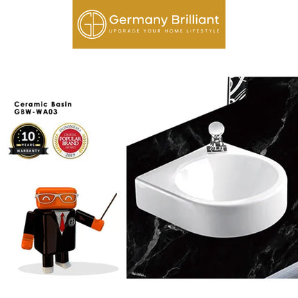 Wastafel Gantung Germany Brilliant GBW-WA03 GB