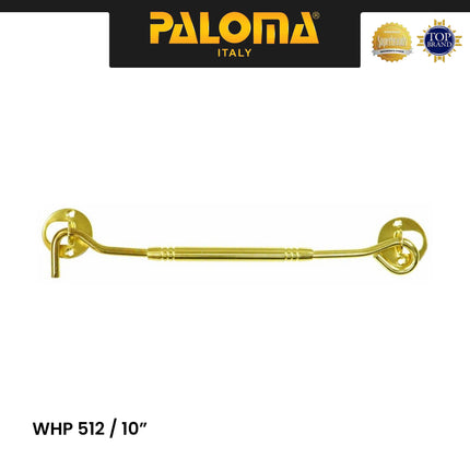 Window Hook Steel Paloma WHP 511 WHP 512 Gold Hak Angin Penahan Jendela 502 8" Inch