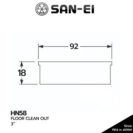 Clean Out SANEI HN58 Floor Drain Strainer Saringan Air 3INCH 3''