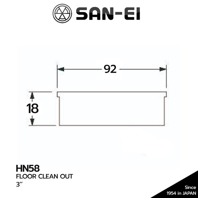 Clean Out SANEI HN58 Floor Drain Strainer Saringan Air 3INCH 3''