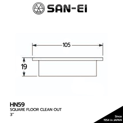 Clean Out SANEI HN59 Floor Drain Strainer Saringan Air 3Inch 3''