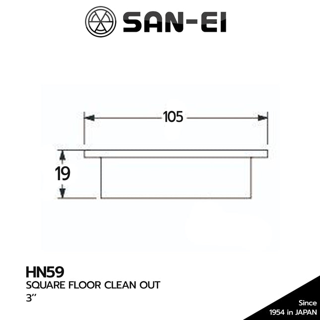 Clean Out SANEI HN59 Floor Drain Strainer Saringan Air 3Inch 3''