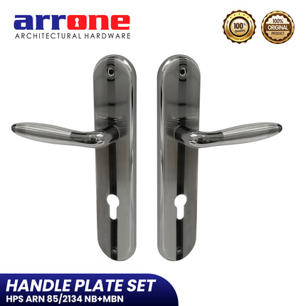 Handle Plate Set ARRONE HPS ARN 85/2134 NB+MBN Gagang Pintu Lengkap Komplit Set
