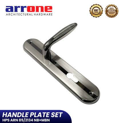 Handle Plate Set ARRONE HPS ARN 85/2134 NB+MBN Gagang Pintu Lengkap Komplit Set
