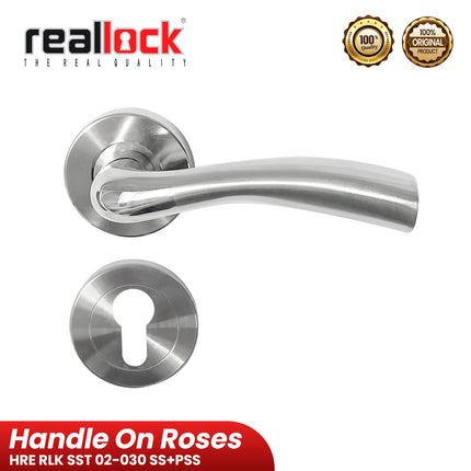Handle Pintu REALLOCK HRE RLK SST 02-030 Lever Handle Pintu kayu Kunci Pisah