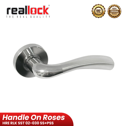 Handle Pintu REALLOCK HRE RLK SST 02-030 Lever Handle Pintu kayu Kunci Pisah
