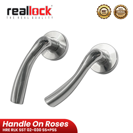 Handle Pintu REALLOCK HRE RLK SST 02-030 Lever Handle Pintu kayu Kunci Pisah