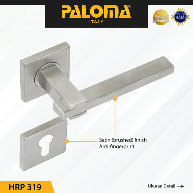 Handle Door PALOMA HRP 319 Gagang Pintu Roses Stainless Steel Lever