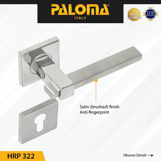 Handle Door PALOMA HRP 322 Gagang Pintu Roses Stainless Steel Lever Handle Door