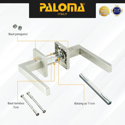 Door Handle PALOMA HRP 323 Gagang Pintu Roses Stainless Steel Lever Handle