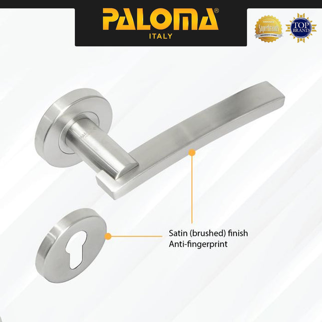 Door Handle PALOMA HRP 353 Gagang Pintu Roses Lever Handle Stainless Steel