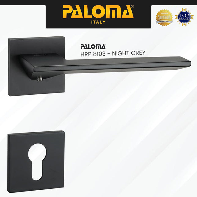 Door Handle Pintu Roses PALOMA HRP 8103 Gagang Pintu Lever Engkol Pisah Misah Superalum Lite Grey HRP8103