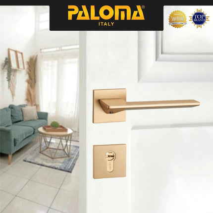 Handle Pintu Roses PALOMA HRP 8104 Gagang Pintu Door Lever Engkol Pisah Misah Superalum Lite Gold Emas