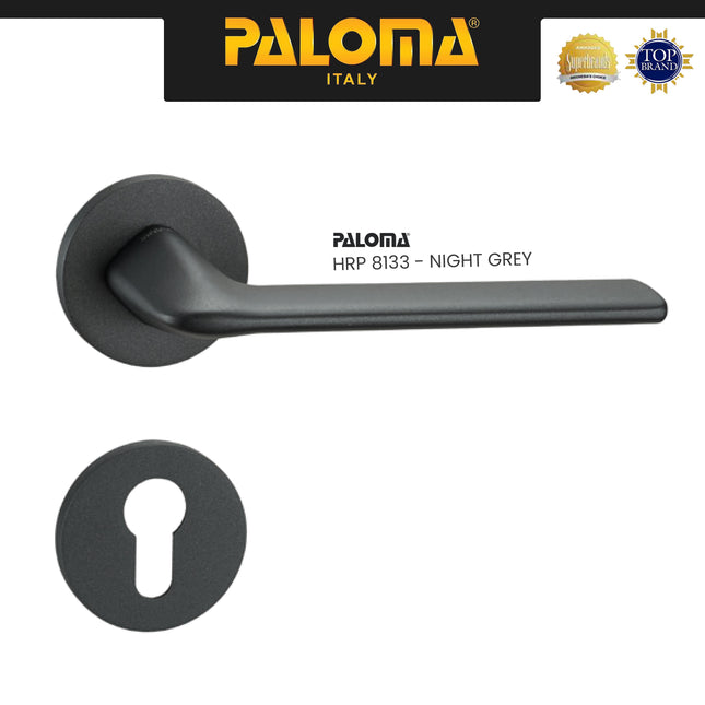 Handle Pintu Roses Lever PALOMA HRP 8133 Gagang Pintu Door Engkol Pisah Misah Superalum Lite Night Grey