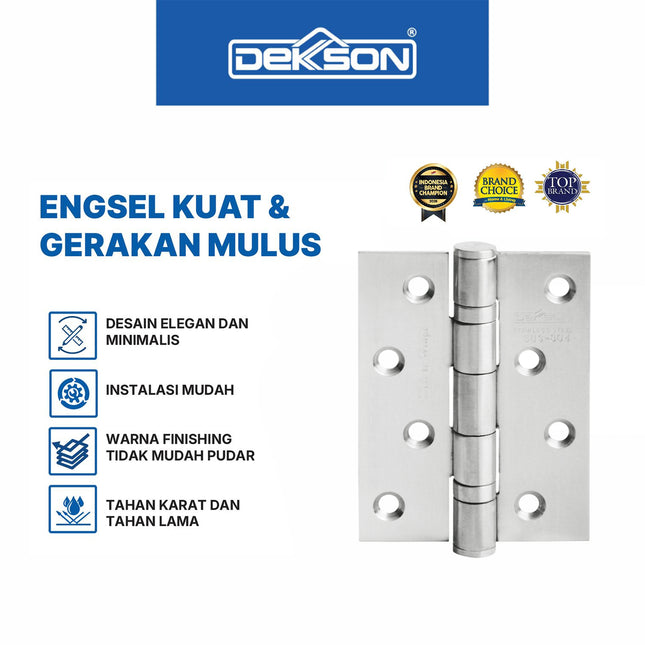 Engsel Dekson Dekkson DELUXE 4X3X3MM 2BB SSS Engsel Pintu Jendela