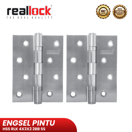 Engsel REALLOCK RLK 4X3X2mm 2BB SS Engsel Pintu Engsel Kupu-Kupu