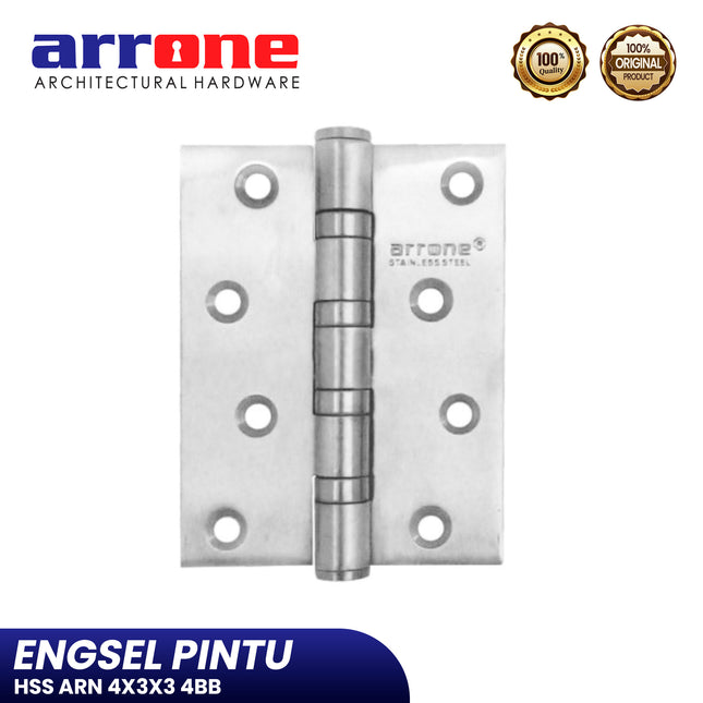 Engsel Stainless Steel ARRONE HSS ARN 4X3X3 4BB Engsel Kupu Pintu Jendela
