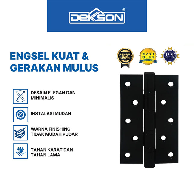 Engsel Dekkson DELUXE 5X3X3MM 4BB BK Engsel Pintu Jendela Engsel Kupu kupu