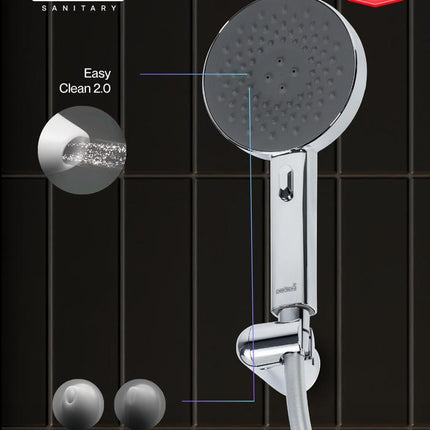 Hand Shower Set Dekkson Shower Mandi Dekson Kepala Dengan Selang HSS 1100 Chrome Polish