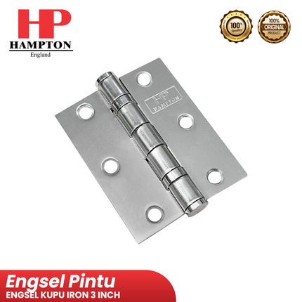 Engsel Hampton HST HMT IR 3" INCH 3X2.5X2 2BB SN Engsel Kupu Pintu Jendela