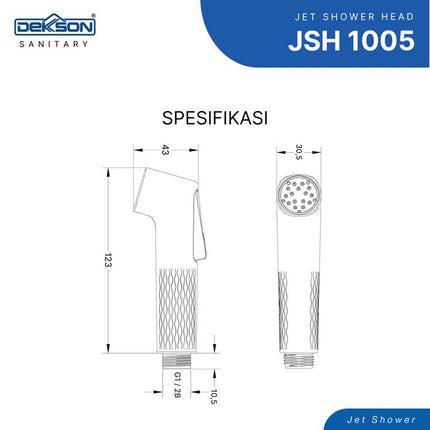 Jet Shower Dekkson Toilet Head Bidet Dekson Cebok Kloset JSH 1005
