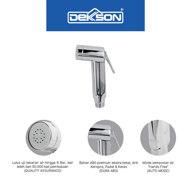 Jet Shower Head Dekkson JSH 8102 Kepala Jet Shower Toilet Kamar Mandi Shower Jet Head Semprotan Keran Cebok Bidet WC Jet Washer Bidet Spray Head