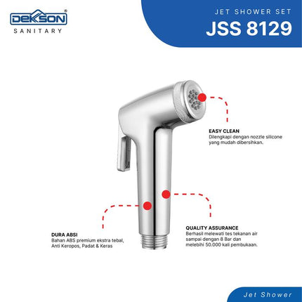 Jet Shower Set Dekkson Bidet Cebok Kloset JSS 8129 Dura ABS