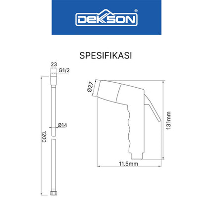 Jet Shower Set Toilet DEKKSON JSS 8160 Bidet Cebok Kloset