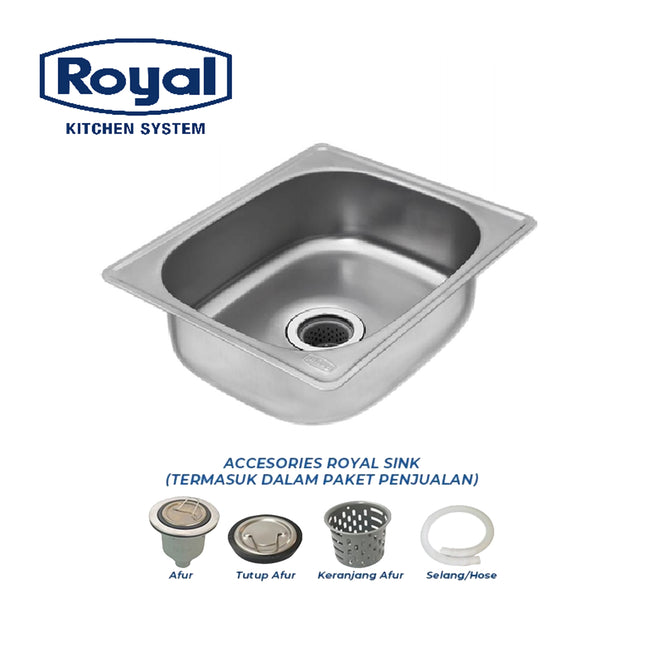 Kitchen Sink ROYAL SB 42 Bak Cuci Piring Wastafel Stainless Steel