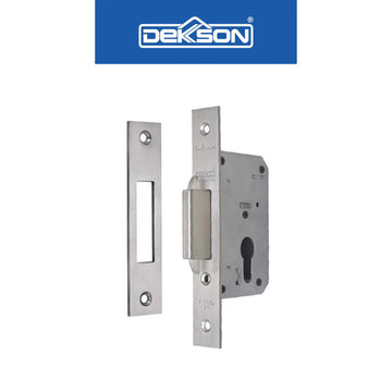 Lockcase Pintu Sliding Dekkson MTS SLD DL 84100 SSS + CYL DC DL 60MM SN Mortise Lock Body Kunci Sliding