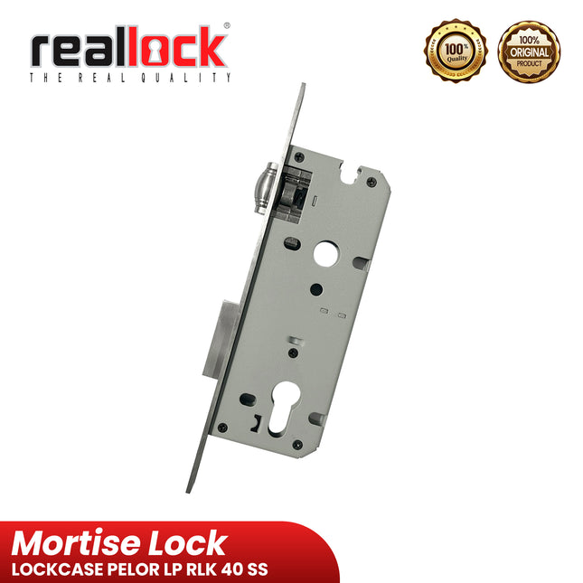 Mortise Lock REALLOCK LP 40 SS Lockcase Pelor Body Kunci Pelor Untuk Pintu