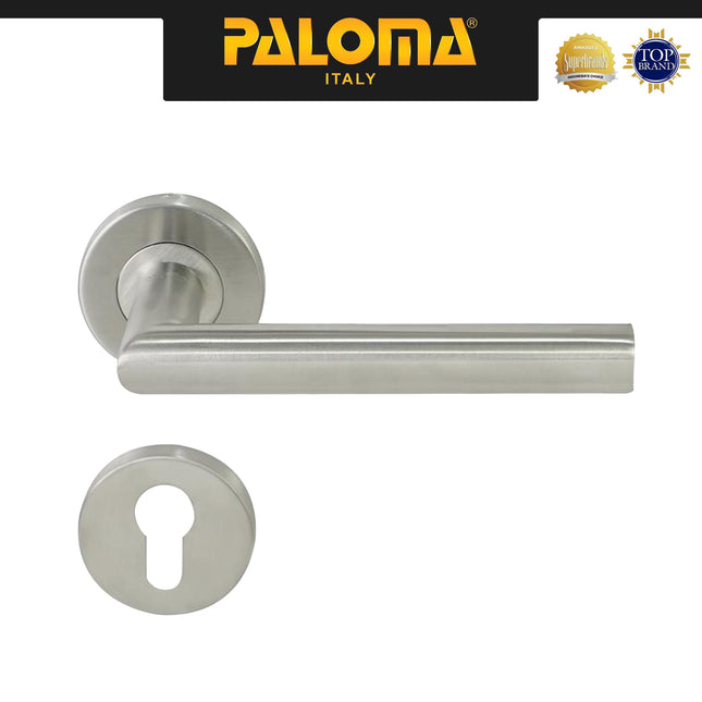 Gagang Pintu Set Komplit PALOMA LRP 3211 Stainless Steel SUS304 Door Handle Pintu Roses Lever Engkol