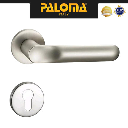 Handle Pintu Roses PALOMA LRP 8165 Gagang Pintu Door Lever Engkol Pisah Misah Paket Kunci Pintu Lockset Lock Set Complete Komplit Superalum Lite Chrome Silver Grey Abu